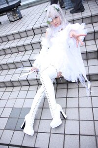 Rating: Safe Score: 0 Tags: 1girl boots chain-link_fence dress fence high_heel_boots high_heels kirakishou long_hair photo solo thigh_boots thighhighs tile_floor tile_wall tiles white_dress white_footwear white_hair User: admin