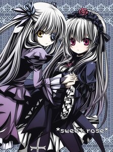 Rating: Safe Score: 0 Tags: 2girls barasuishou dress flower frills hair_ornament hairband holding_hands image interlocked_fingers lolita_fashion long_hair long_sleeves looking_at_viewer multiple_girls pair ribbon rose suigintou User: admin