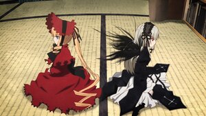 Rating: Safe Score: 0 Tags: 2girls blonde_hair blue_eyes dress flower frills hairband image long_hair long_sleeves multiple_girls pair red_eyes ribbon rose shinku silver_hair suigintou very_long_hair wings User: admin