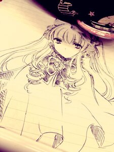 Rating: Safe Score: 0 Tags: 1girl bangs earrings eyebrows_visible_through_hair flower image jewelry long_hair looking_at_viewer monochrome rose shinku sketch solo User: admin