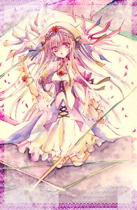 Rating: Safe Score: 0 Tags: 1girl dress flower hair_ornament image jewelry long_hair petals ribbon rose solo suigintou very_long_hair User: admin