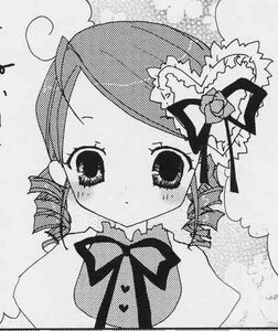 Rating: Safe Score: 0 Tags: 1girl blush bow breasts drill_hair greyscale hat image kanaria large_breasts looking_at_viewer monochrome ribbon solo tomoe_mami twin_drills twintails User: admin