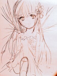 Rating: Safe Score: 0 Tags: 1girl bangs bare_shoulders closed_mouth dress eyebrows_visible_through_hair flower hair_between_eyes hair_flower hair_ornament image long_hair looking_at_viewer monochrome parted_lips sketch solo suigintou traditional_media very_long_hair User: admin