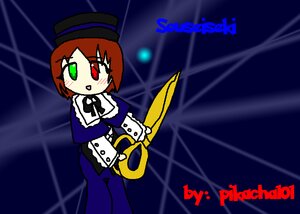 Rating: Safe Score: 0 Tags: 1girl bow bowtie brown_hair chibi dress green_eyes hat heterochromia image long_sleeves looking_at_viewer red_eyes short_hair solo souseiseki standing top_hat User: admin