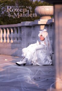 Rating: Safe Score: 0 Tags: 1girl bare_shoulders blurry blurry_foreground boots bridal_veil depth_of_field dress elbow_gloves flower gloves high_heels kirakishou long_hair sitting solo strapless veil very_long_hair wedding_dress white_dress white_footwear white_gloves white_hair white_legwear User: admin