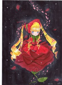 Rating: Safe Score: 0 Tags: 1girl artist_name blonde_hair blue_eyes blush bonnet dress drill_hair flower image long_hair long_sleeves looking_at_viewer night petals red_dress ringlets rose_petals shinku sitting sky solo star_(sky) starry_sky twin_drills twintails very_long_hair User: admin