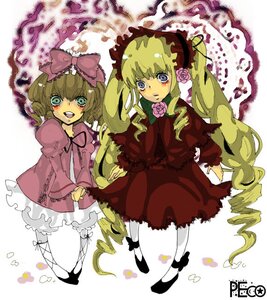 Rating: Safe Score: 0 Tags: 2girls blonde_hair blue_eyes blush bonnet bow dress drill_hair flower hair_bow hina_ichigo hinaichigo image long_hair long_sleeves multiple_girls open_mouth pair pantyhose pink_bow red_dress rose shinku smile twin_drills twintails white_legwear User: admin