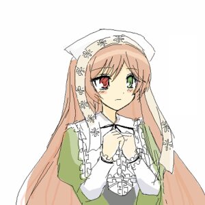 Rating: Safe Score: 0 Tags: 1girl bangs blush brown_hair closed_mouth dress eyebrows_visible_through_hair frills green_dress green_eyes head_scarf heterochromia image long_hair long_sleeves looking_at_viewer red_eyes simple_background solo suiseiseki upper_body very_long_hair white_background User: admin