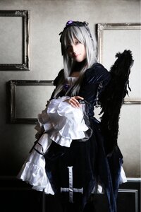 Rating: Safe Score: 0 Tags: 1girl black_dress dress frills lips long_hair long_sleeves solo suigintou User: admin