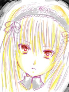 Rating: Safe Score: 0 Tags: 1girl bangs blonde_hair closed_mouth eyebrows_visible_through_hair frilled_hairband frills hair_between_eyes hairband image looking_at_viewer ribbon solo suigintou white_background User: admin
