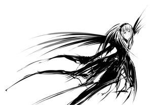 Rating: Safe Score: 0 Tags: 1girl auto_tagged dress greyscale hairband image lolita_hairband long_hair looking_at_viewer monochrome possible_duplicate simple_background solo standing suigintou very_long_hair white_background wings User: admin