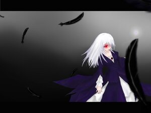 Rating: Safe Score: 0 Tags: 1girl bird black_feathers crow dove dress feathers image letterboxed long_hair long_sleeves purple_dress red_eyes solo suigintou white_feathers white_hair wings User: admin