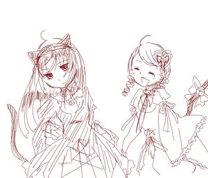 Rating: Safe Score: 0 Tags: 2girls ahoge animal_ears auto_tagged cat_ears cat_tail closed_eyes dress drill_hair image kanaria monochrome multiple_girls pair ribbon sketch smile suigintou tail twin_drills User: admin