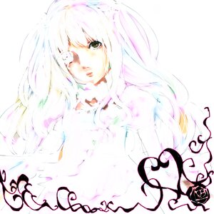 Rating: Safe Score: 0 Tags: 1girl dress image kirakishou long_hair looking_at_viewer simple_background solo upper_body white_background white_hair User: admin