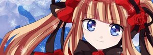 Rating: Safe Score: 0 Tags: 1girl auto_tagged bangs blonde_hair blue_eyes bow close-up flower hair_ribbon image long_hair looking_at_viewer portrait red_flower red_rose ribbon rose shinku smile solo twintails User: admin