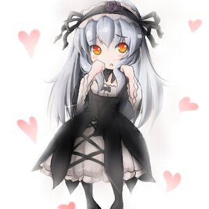 Rating: Safe Score: 0 Tags: 1girl auto_tagged black_dress black_footwear blush dress frills gothic_lolita hairband heart heart_background image lolita_fashion lolita_hairband long_hair long_sleeves looking_at_viewer silver_hair solo spoken_heart striped suigintou User: admin