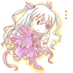 Rating: Safe Score: 0 Tags: 1girl barasuishou boots chibi dress full_body hair_ornament image long_hair long_sleeves purple_dress solo standing striped traditional_media two_side_up vertical_stripes very_long_hair User: admin
