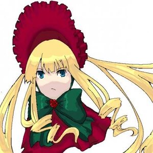 Rating: Safe Score: 0 Tags: 1girl blonde_hair blue_eyes bonnet bow bowtie dress green_bow hat image long_hair long_sleeves looking_at_viewer shinku sidelocks simple_background solo twintails white_background User: admin