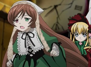 Rating: Safe Score: 0 Tags: 2girls blonde_hair blue_eyes bonnet dress green_dress green_eyes heterochromia image long_hair long_sleeves multiple_girls open_mouth pair red_dress shinku suiseiseki twintails very_long_hair User: admin