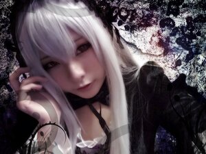 Rating: Safe Score: 0 Tags: 1girl bangs black_eyes closed_mouth lace lips long_hair looking_at_viewer portrait solo suigintou upper_body white_hair User: admin