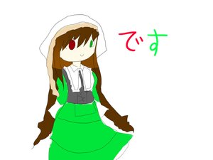 Rating: Safe Score: 0 Tags: 1girl brown_hair dress green_dress green_eyes head_scarf heterochromia image long_hair long_sleeves looking_at_viewer red_eyes simple_background solo striped suiseiseki very_long_hair white_background User: admin