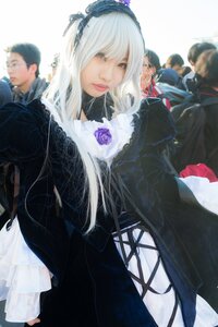 Rating: Safe Score: 0 Tags: 6+boys black_dress blurry depth_of_field dress flower gothic_lolita lips lolita_fashion long_hair long_sleeves looking_at_viewer multiple_boys multiple_girls rose solo suigintou User: admin