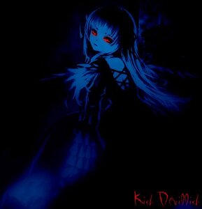 Rating: Safe Score: 0 Tags: 1girl bangs black_background blue_theme closed_mouth dark dress image long_hair long_sleeves looking_at_viewer looking_back monochrome red_eyes simple_background solo suigintou very_long_hair wings User: admin