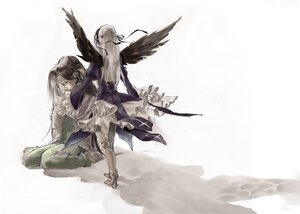 Rating: Safe Score: 0 Tags: 1boy 1girl 2girls 8981 angel_wings bad_id bad_pixiv_id bird black_hair black_wings crow doll_joints dress feathered_wings feathers frills hairband image joints kakizaki_megu kneeling long_hair long_sleeves multiple_girls rozen_maiden silver_hair sitting solo suigintou weapon wings User: admin