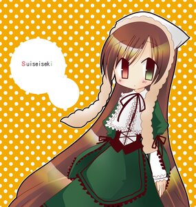 Rating: Safe Score: 0 Tags: 1girl brown_hair corset dress drill_hair frills green_dress green_eyes halftone halftone_background head_scarf heterochromia image long_hair long_sleeves looking_at_viewer polka_dot polka_dot_background polka_dot_bikini polka_dot_bow polka_dot_bra polka_dot_dress polka_dot_legwear polka_dot_panties red_eyes solo standing suiseiseki twin_drills very_long_hair User: admin