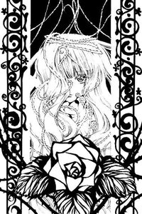 Rating: Safe Score: 0 Tags: 1girl flower greyscale image kirakishou long_hair monochrome rose solo thorns vines User: admin