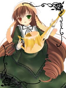 Rating: Safe Score: 0 Tags: 1girl :d bad_id bad_pixiv_id brown_hair dress drill_hair flower frills green_dress green_eyes hanabana_tsubomi heterochromia highres image long_hair long_sleeves looking_at_viewer open_mouth red_eyes rose rozen_maiden smile solo suiseiseki twin_drills twintails very_long_hair watering_can User: admin
