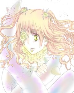 Rating: Safe Score: 0 Tags: 1girl blonde_hair flower green_eyes hair_flower hair_ornament image kirakishou long_hair rose solo two_side_up User: admin