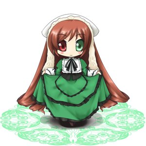 Rating: Safe Score: 0 Tags: 1girl auto_tagged brown_hair dress full_body green_dress green_eyes heterochromia image long_hair long_sleeves looking_at_viewer pantyhose red_eyes smile solo suiseiseki very_long_hair white_background User: admin