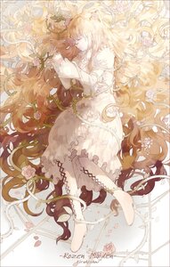 Rating: Safe Score: 0 Tags: 1girl absurdly_long_hair barefoot blonde_hair boots closed_eyes commentary_request cross-laced_footwear dress entangled flower full_body hair_flower highres image juliet_sleeves kirakishou knee_boots lolita_fashion long_hair long_sleeves lying nine_(liuyuhao1992) on_side petals photoshop_(medium) pink_flower pink_rose plant puffy_sleeves rose rose_petals rozen_maiden silk solo spider_web thorns very_long_hair vines white_dress white_flower white_rose wide_sleeves User: admin