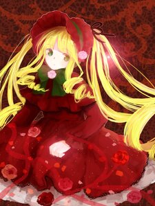 Rating: Safe Score: 0 Tags: 1girl blonde_hair bow dress flower image long_hair long_sleeves looking_at_viewer petals red_dress rose shinku solo twintails very_long_hair User: admin