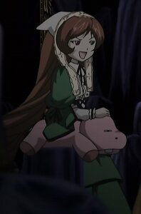 Rating: Safe Score: 0 Tags: 1girl brown_hair dress green_dress heterochromia image long_hair long_sleeves open_mouth smile solo stuffed_animal suiseiseki very_long_hair User: admin