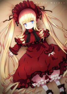 Rating: Safe Score: 0 Tags: 1girl bad_id bad_pixiv_id blonde_hair bloomers blue_eyes blush bonnet bow dress drill_hair flower highres image long_hair long_sleeves looking_at_viewer lying mary_janes on_back pantyhose ribbon rose rozen_maiden shinku shoes solo twintails underwear very_long_hair white_legwear yamaki_suzume User: admin