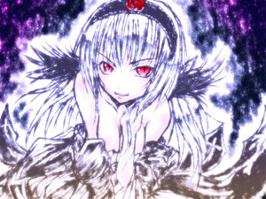 Rating: Safe Score: 0 Tags: 1girl akemi_homura akuma_homura bare_shoulders black_gloves black_wings dress elbow_gloves feathered_wings flower gloves hairband image long_hair looking_at_viewer red_eyes smile solo star_(sky) starry_sky suigintou wings User: admin