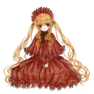 Rating: Safe Score: 0 Tags: 1girl bangs blonde_hair blue_eyes capelet dress expressionless eyebrows_visible_through_hair image long_hair long_sleeves looking_at_viewer shinku simple_background solo twintails v_arms very_long_hair white_background User: admin