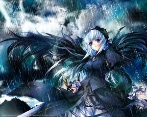 Rating: Safe Score: 0 Tags: 1girl black_dress black_wings dress frilled_sleeves frills gothic_lolita hairband image lolita_fashion lolita_hairband long_hair long_sleeves looking_at_viewer ocean outdoors purple_eyes rain ribbon rose silver_hair solo suigintou very_long_hair water wings User: admin