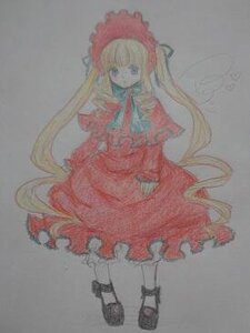 Rating: Safe Score: 0 Tags: 1girl blonde_hair blue_eyes bonnet bowtie dress full_body grey_background image long_hair long_sleeves looking_at_viewer red_dress shinku shoes simple_background solo standing very_long_hair white_legwear User: admin