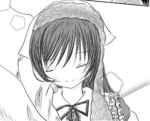 Rating: Safe Score: 0 Tags: 1girl closed_eyes frills greyscale image monochrome ribbon solo suiseiseki User: admin