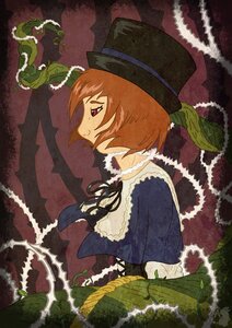 Rating: Safe Score: 0 Tags: 1girl black_ribbon brown_hair frills from_side hat image long_sleeves plant profile red_eyes ribbon short_hair solo souseiseki upper_body vines User: admin