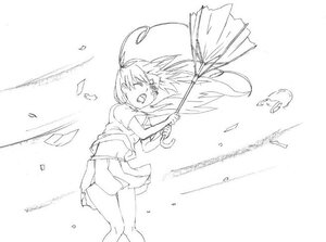 Rating: Safe Score: 0 Tags: 1girl ahoge barasuishou broom cheerleader closed_eyes confetti feathers greyscale image monochrome musical_note open_mouth pleated_skirt sketch skirt solo striped wind wind_lift User: admin