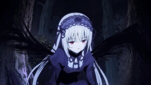 Rating: Safe Score: 0 Tags: 1girl bangs black_dress black_wings closed_mouth dress eyebrows_visible_through_hair frills hairband image juliet_sleeves long_hair long_sleeves looking_at_viewer outdoors puffy_sleeves red_eyes ribbon silver_hair solo suigintou tree very_long_hair wings User: admin