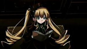 Rating: Safe Score: 0 Tags: 1girl black_dress blonde_hair blue_eyes book dress drill_hair expressionless holding_book image long_hair long_sleeves open_book shinku simple_background solo twin_drills twintails very_long_hair User: admin