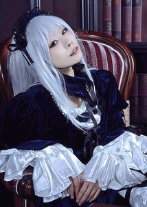 Rating: Safe Score: 0 Tags: 1girl black_dress dress frills gothic_lolita hairband lips lolita_fashion long_hair long_sleeves solo suigintou upper_body User: admin