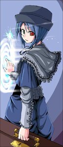 Rating: Safe Score: 0 Tags: 1girl blue_hair capelet hat heterochromia image long_sleeves looking_at_viewer red_eyes short_hair solo souseiseki User: admin