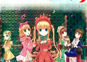 Rating: Safe Score: 0 Tags: blonde_hair blue_eyes blurry bow brown_hair depth_of_field dress flower green_eyes green_hair hair_ribbon hat heterochromia hina_ichigo image long_hair long_sleeves multiple multiple_girls petals pink_bow red_eyes ribbon shinku short_hair siblings smile suiseiseki tagme twintails User: admin