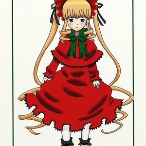 Rating: Safe Score: 0 Tags: 1girl blonde_hair blue_eyes blush bonnet bow bowtie capelet dress drill_hair full_body green_bow image long_hair long_sleeves looking_at_viewer red_dress shinku sidelocks simple_background solo standing twin_drills twintails very_long_hair User: admin